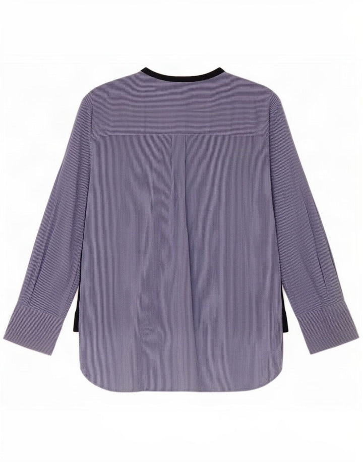 Cămașă Pulover Grafică pentru Damă Zara UK 12 Bumbac cu dungi albastre medii