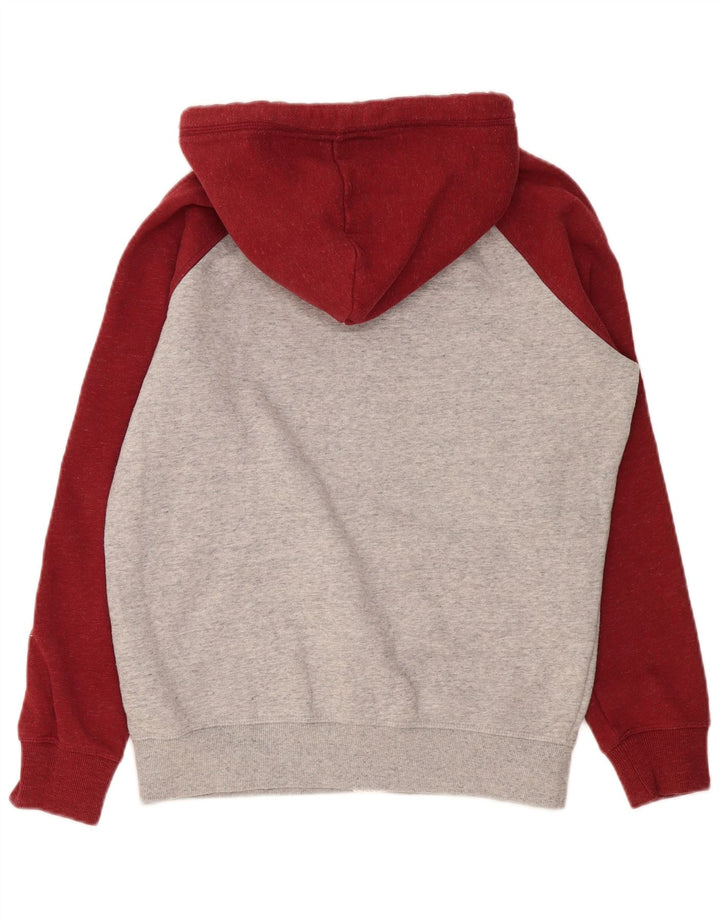 Pulover Superdry pentru bărbați, cu fermoar, din bumbac color bloc, gri mediu