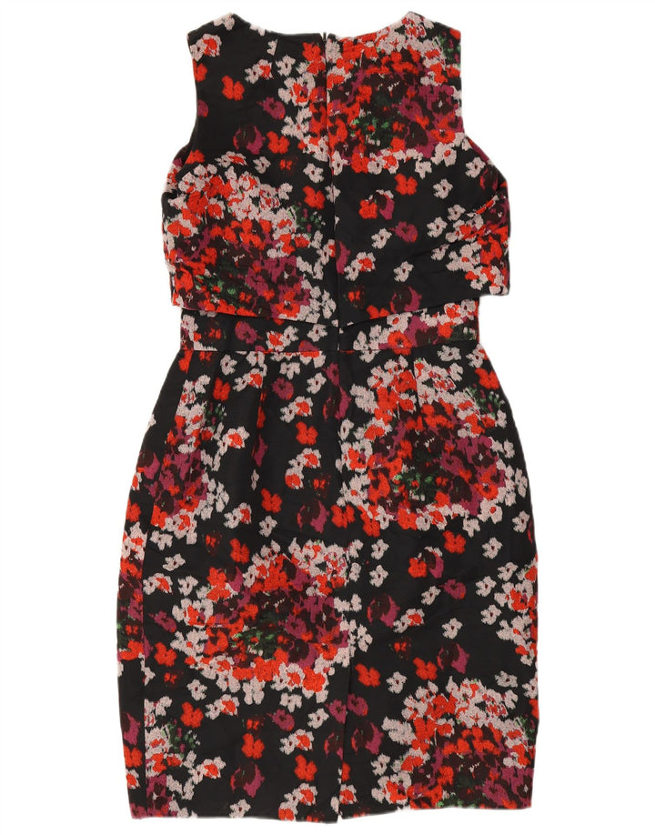 Rochie Hobbs pentru femei fără mâneci, UK 12, poliester floral, negru mediu