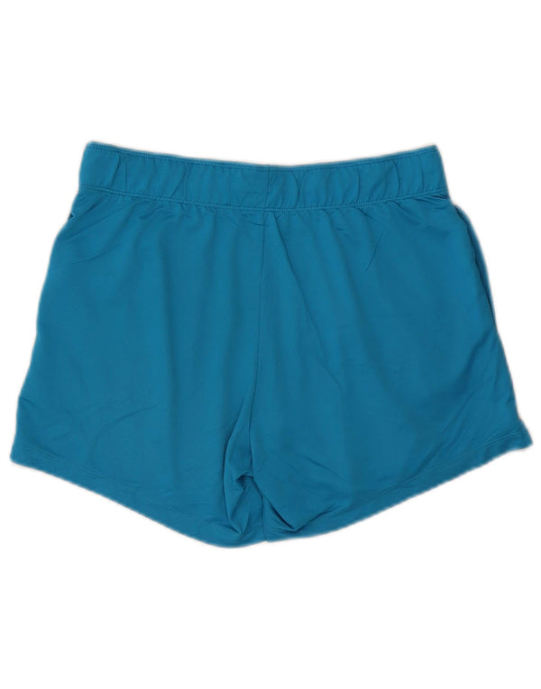 Pantaloni scurti sport NIKE Dri Fit pentru femei UK 10 Small Blue Poliester