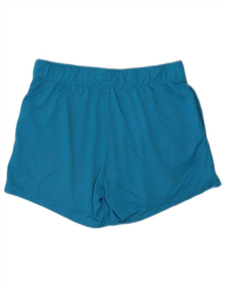Pantaloni scurti sport NIKE Dri Fit pentru femei UK 10 Small Blue Poliester