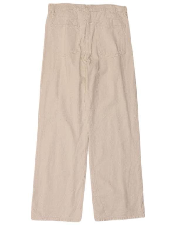 Blugi Zara Femei cu picioare late EU 40 Medium W30 L32 Alb