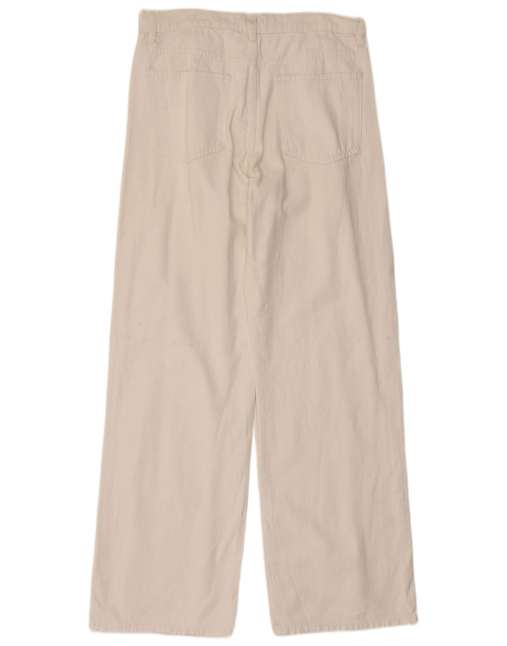 Blugi Zara Femei cu picioare late EU 40 Medium W30 L32 Alb