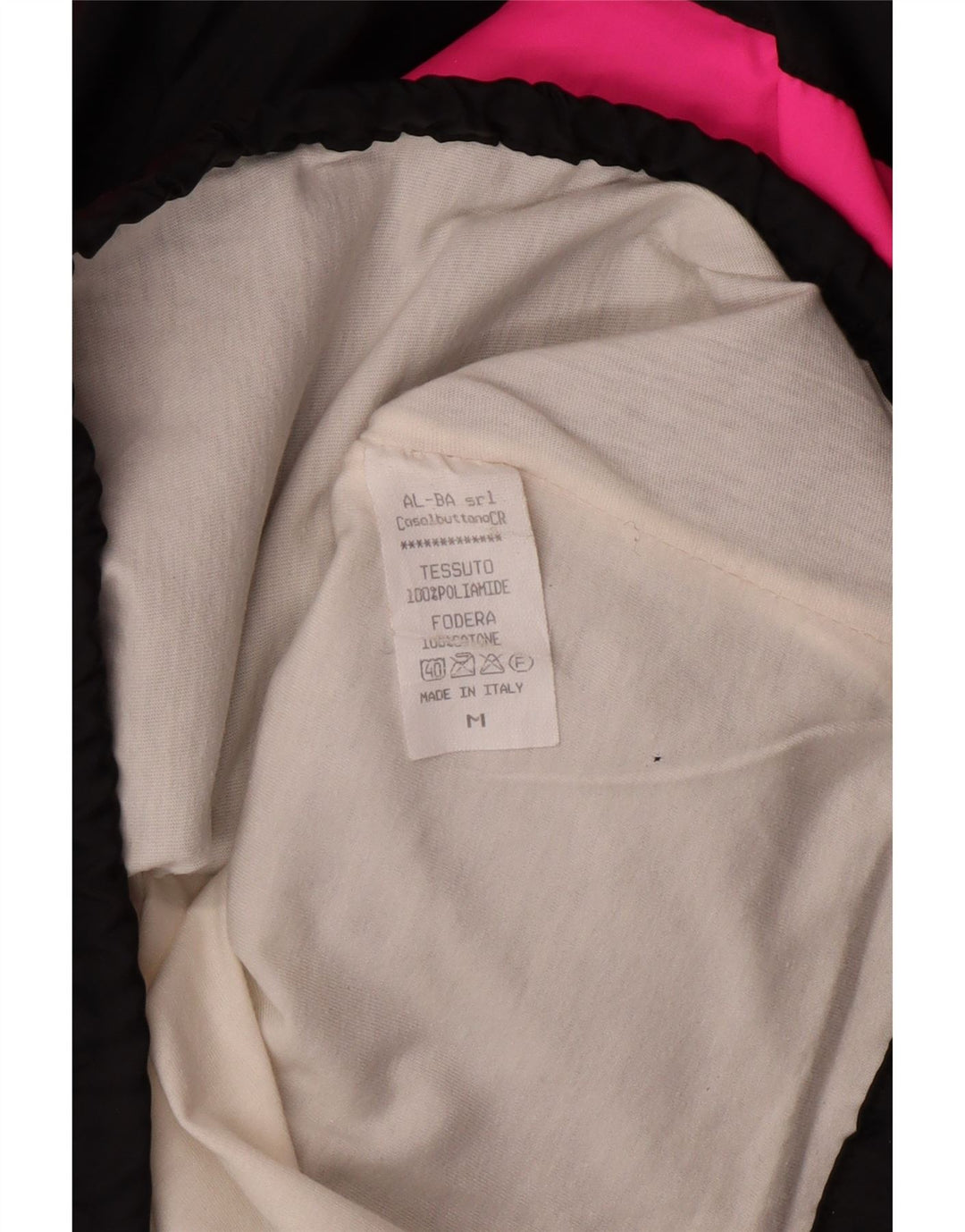 Jachetă Anorak cu glugă pentru bărbați VINTAGE UK 38 Medium Black Colorblock Poliamidă