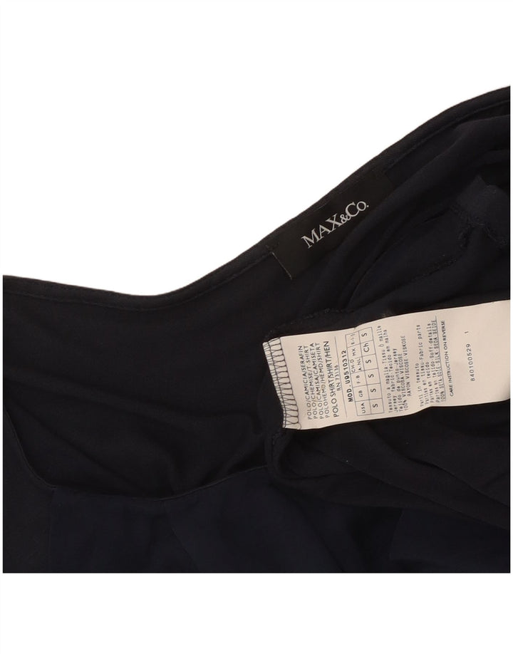 Bluză pentru femei Max & Co. Top UK 8 Small Bleumarin Viscoză