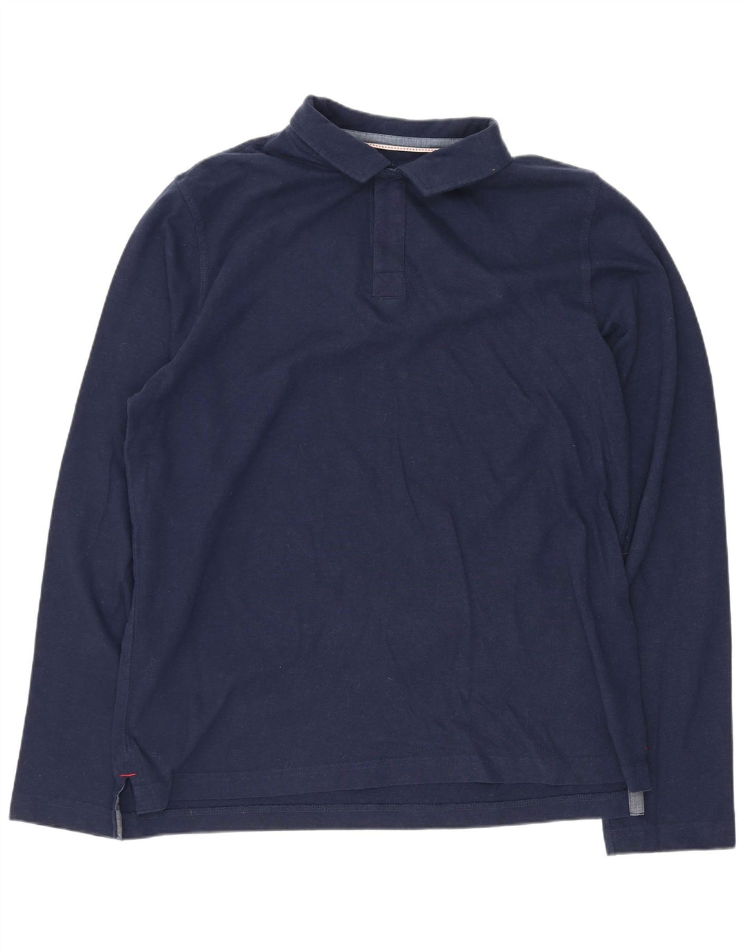 Tricou polo pentru bărbați Joules cu mânecă lungă, bumbac mediu albastru bleumarin