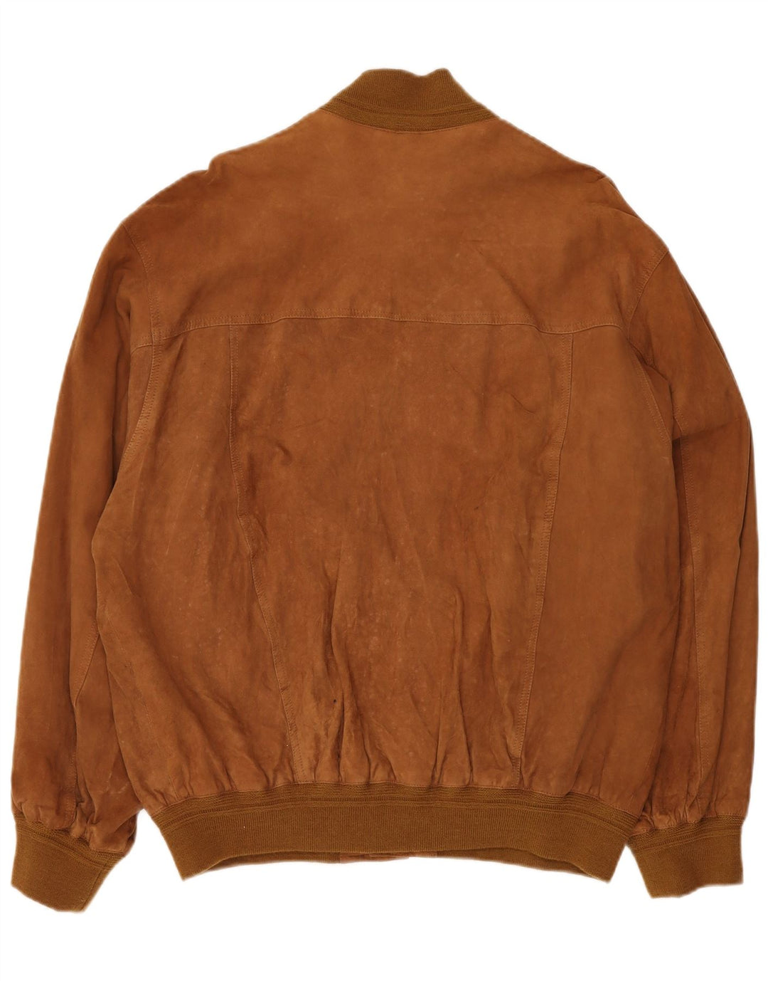 Bomber VINTAGE pentru bărbați din piele intoarsa IT 58 4XL din piele maro