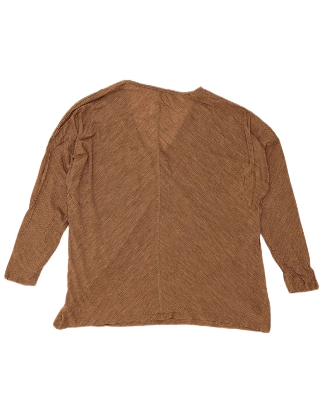 Top supradimensionat pentru femei Massimo Dutti cu mânecă lungă UK 10 mic bej cu pete