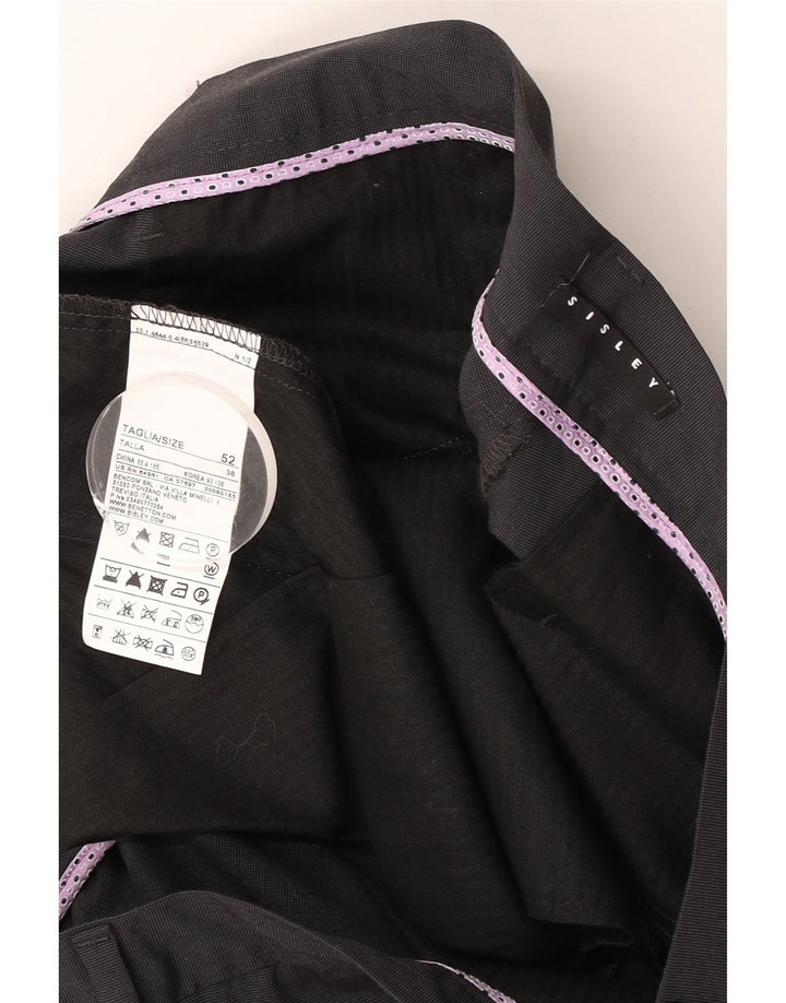 Costum pentru bărbați Sisley, 2 nasturi, 2 piese, IT 52 XL W36 L32, poliester gri