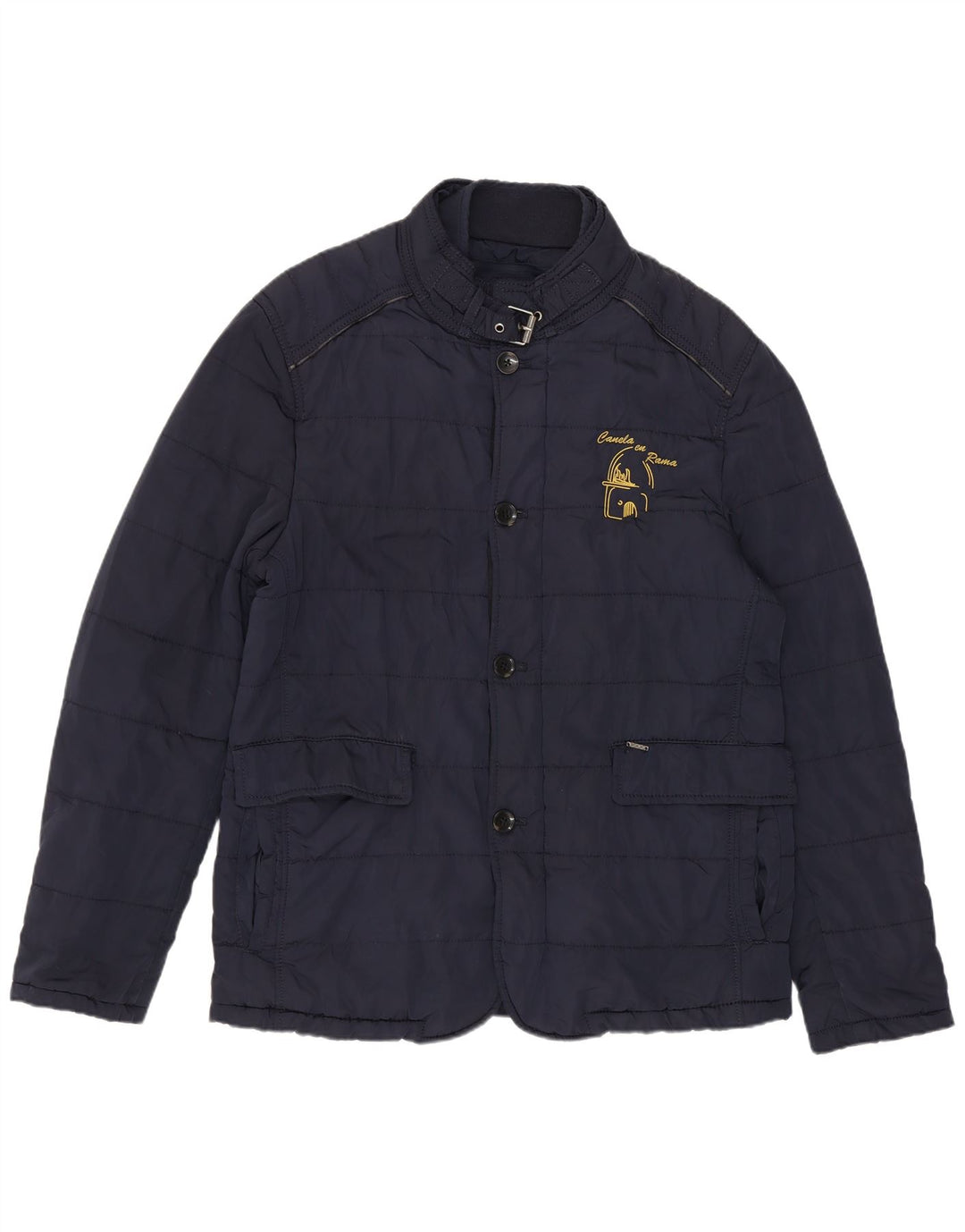 Jachetă căptușită pentru bărbați Zara UK 38 Medium Bleumarin Poliester