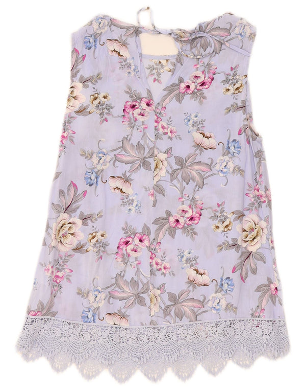 Bluză fără mâneci pentru femei Oasis UK 8 Small Viscose Floral Viscose