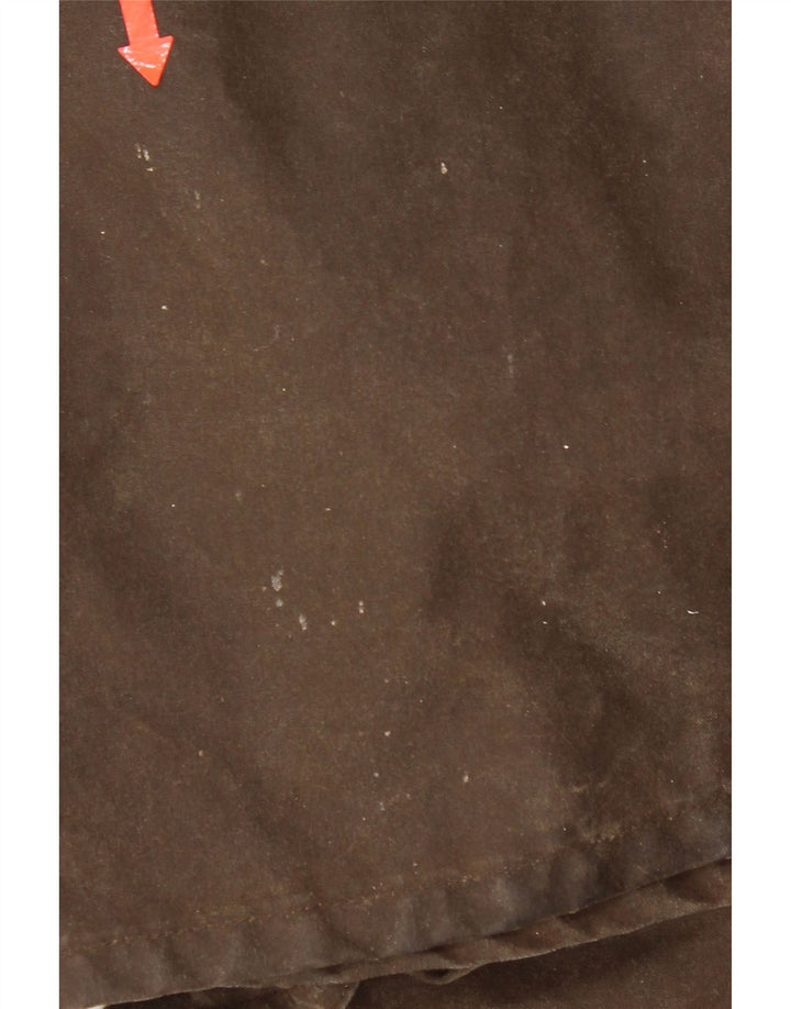 Pardesiu vintage pentru bărbați din bumbac cerat UK 40 mare maro