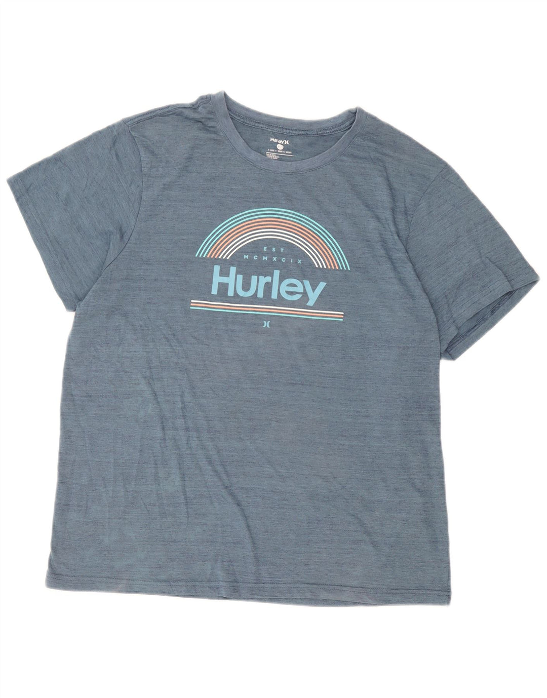 Tricou grafic pentru bărbați Hurley Top XL poliester albastru