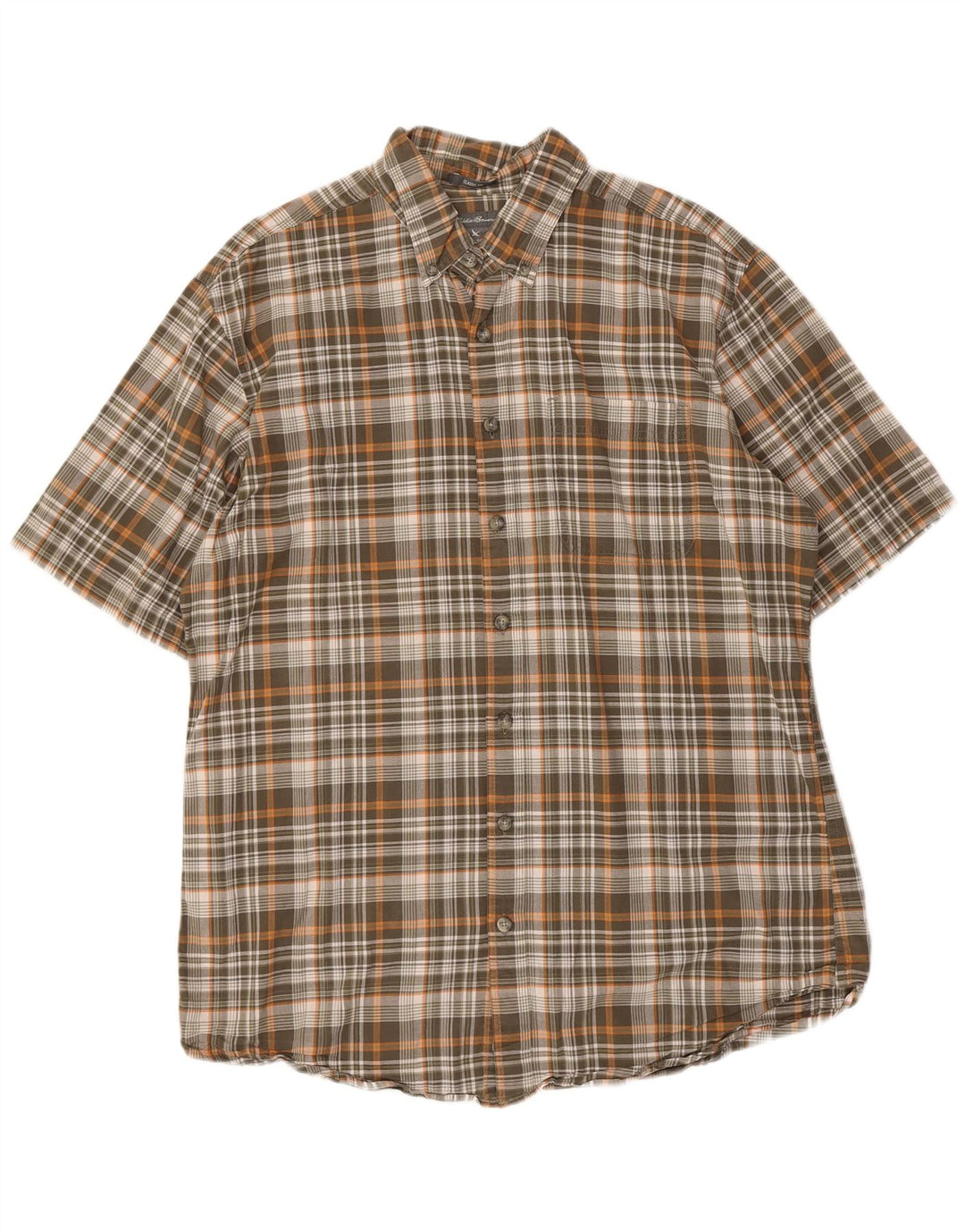 Cămașă cu mânecă scurtă pentru bărbați Eddie Bauer, mare, multicoloră