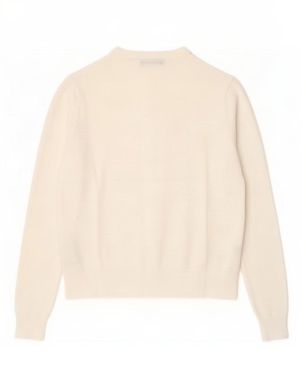 Pulover cardigan pentru femei Marks & Spencer UK 12 Medium White Viscose