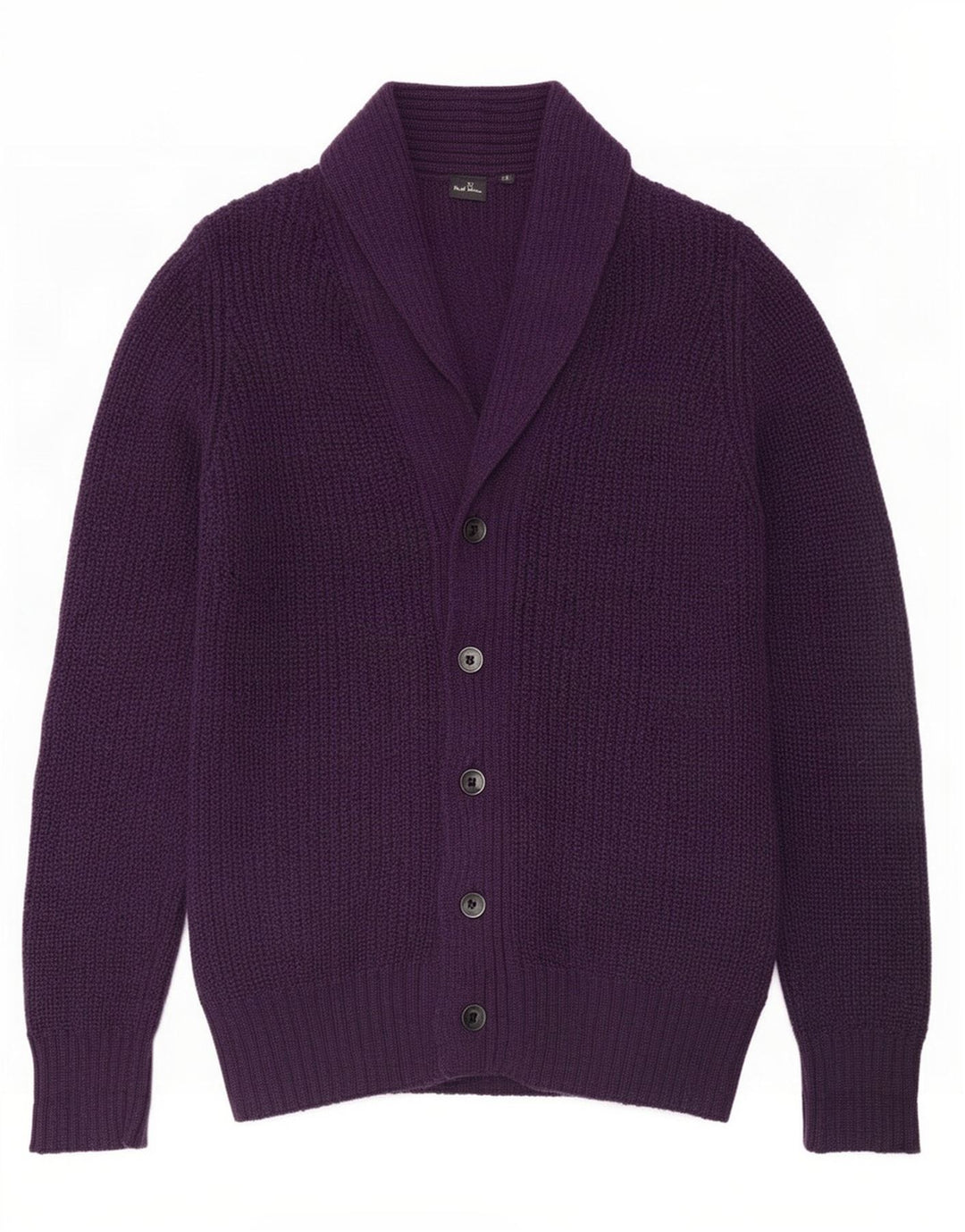Pulover cardigan pentru bărbați Paul Smith, lână violet mediu