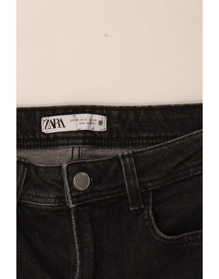 Blugi slim pentru femei Zara EU 38 Mici W28 L31 Negri