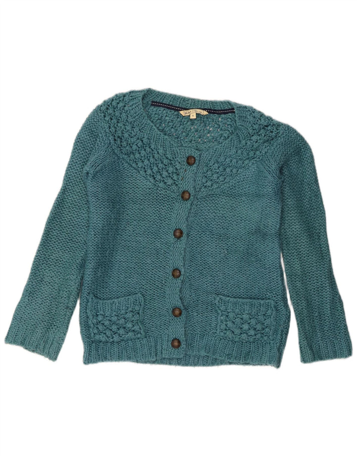 Pulover cardigan pentru femei Fat Face UK 8 Small Blue Acrylic