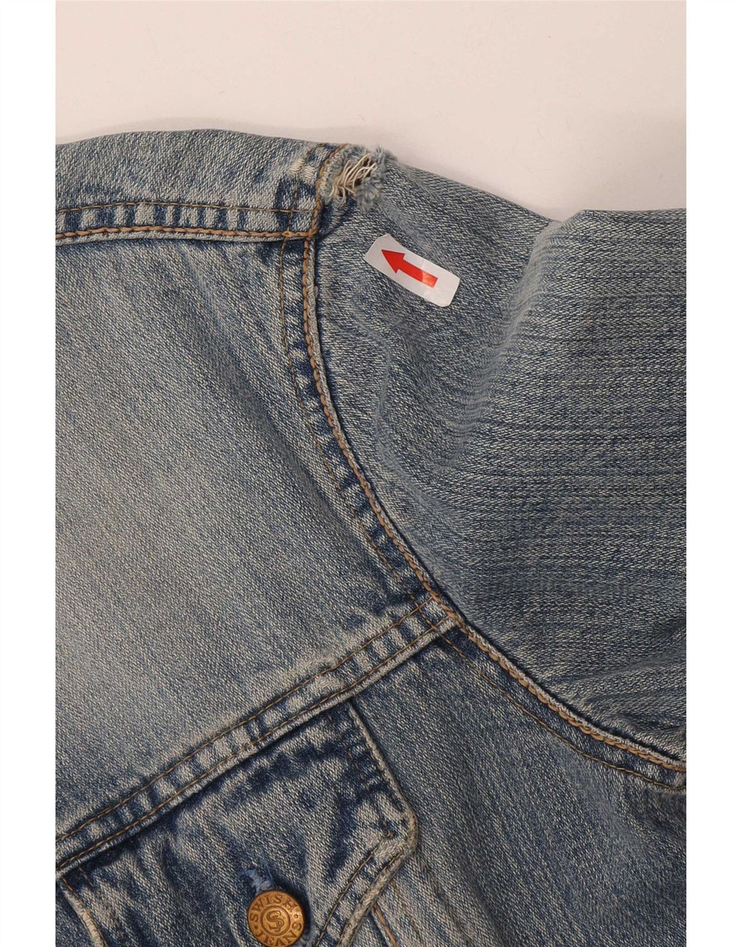 Jachetă de denim crop Swish pentru femei UK 14 Medium Blue