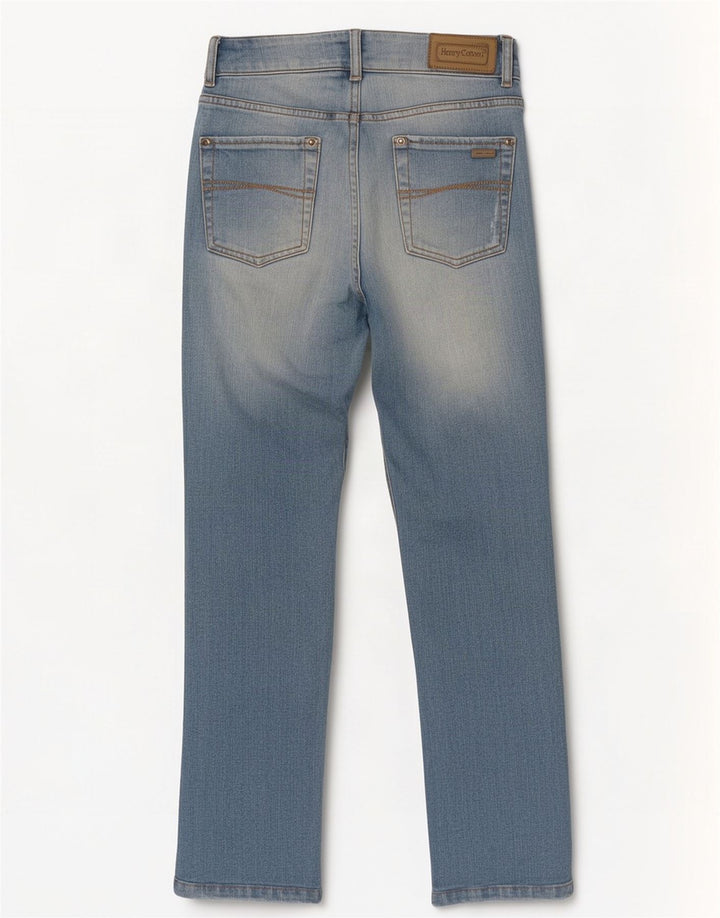 Henry Cottons Blugi de damă cropped W27 L26 Blue Cotton