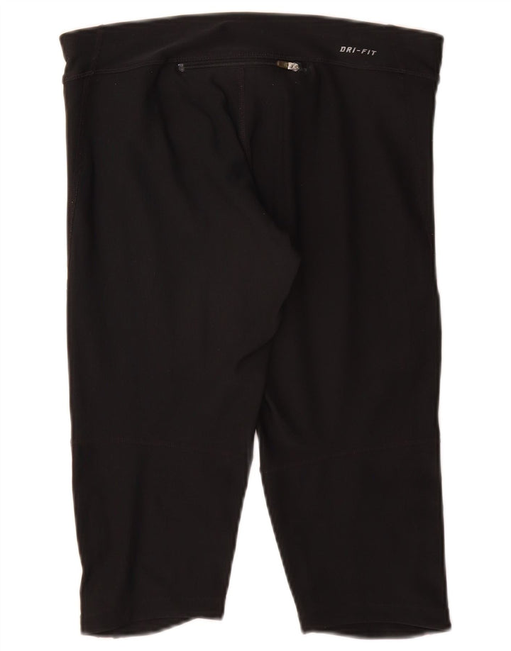 Leggings capri Nike Dri Fit pentru femei UK 10 Small Black