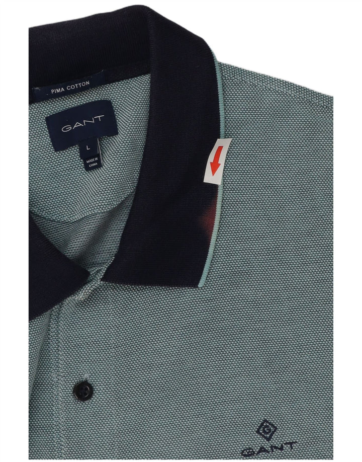 Tricou polo Gant Rugby pentru bărbați, mare, albastru, bumbac
