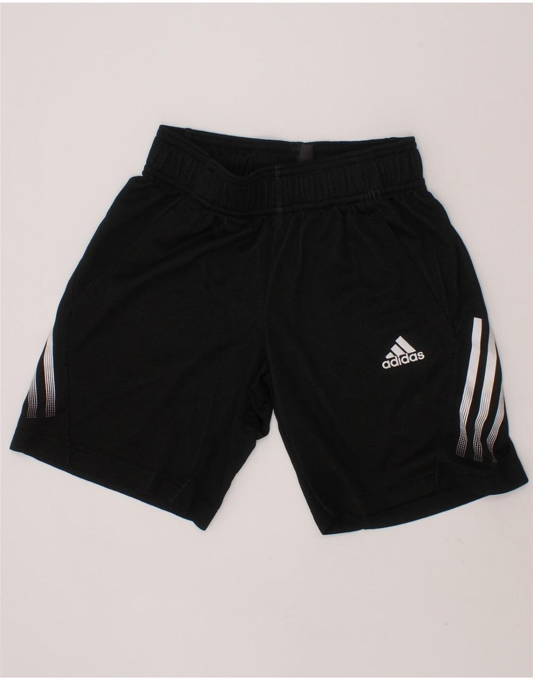 ADIDAS Boys Sport Shorts 9-10 Years  Black Polyester Vintage Adidas and Second-Hand Adidas from Messina Hembry 