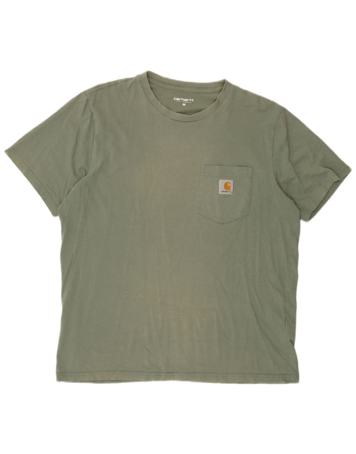 Tricou pentru bărbați Carhartt Top din bumbac verde mediu
