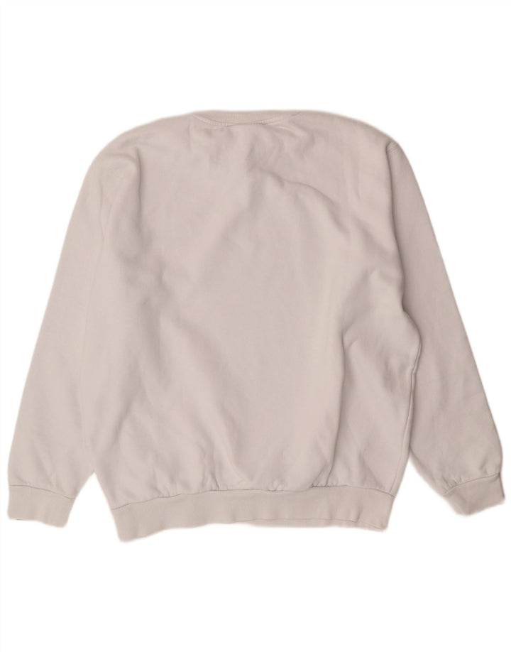 Hanorac pentru bărbați ELLESSE Pulover mare din bumbac alb