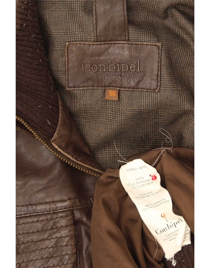 Jachetă de piele pentru bărbați Conbipel IT 50 Large Brown