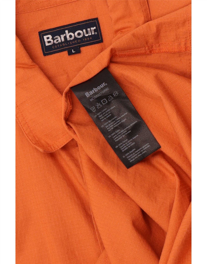 Jachetă pentru bărbați Barbour, UK 40, mare, portocaliu, bumbac
