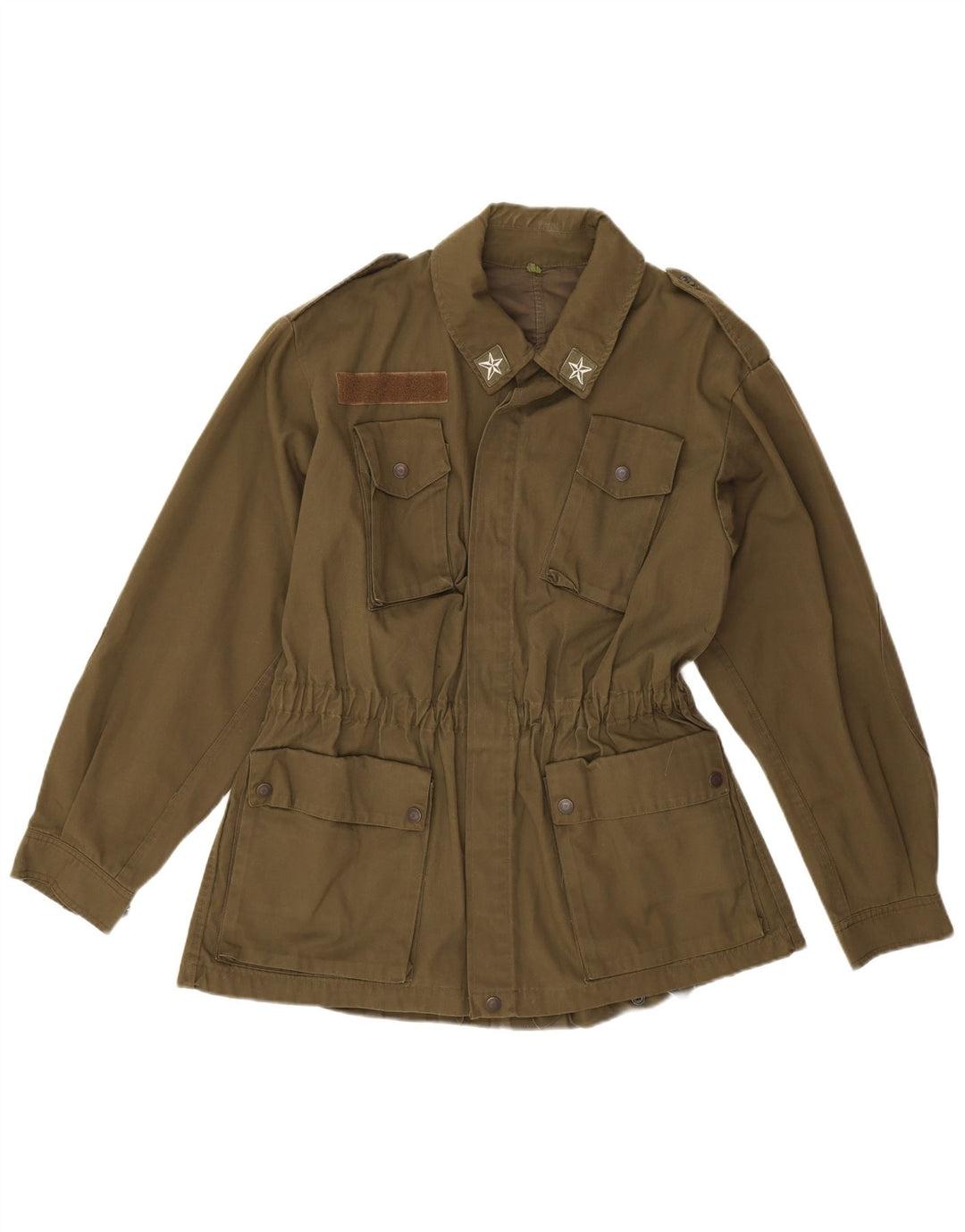 Jachetă militară vintage pentru bărbați UK 40 Large Khaki