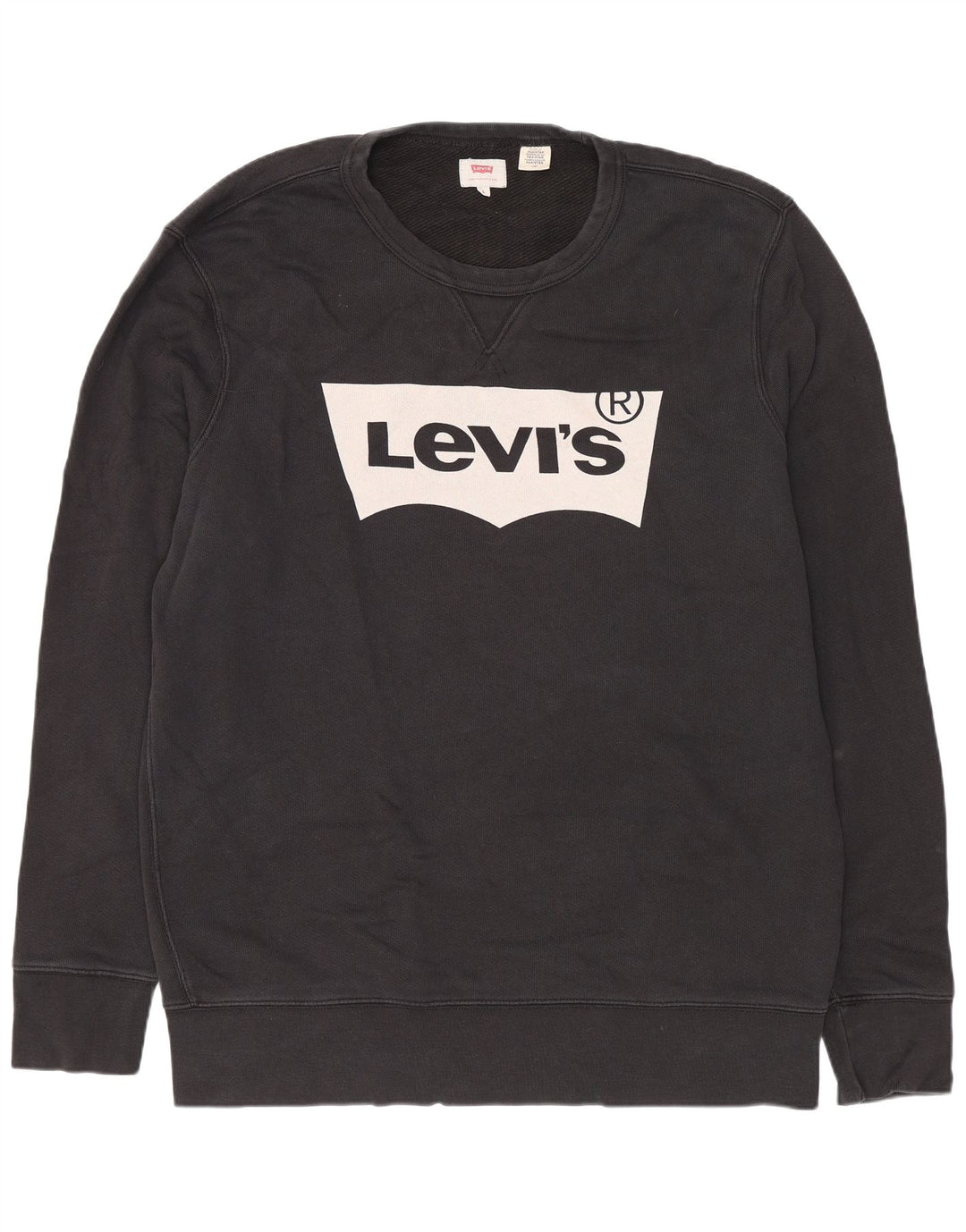 Pulover Levi's pentru bărbați, cu grafic Regular Fit, bumbac mare, negru