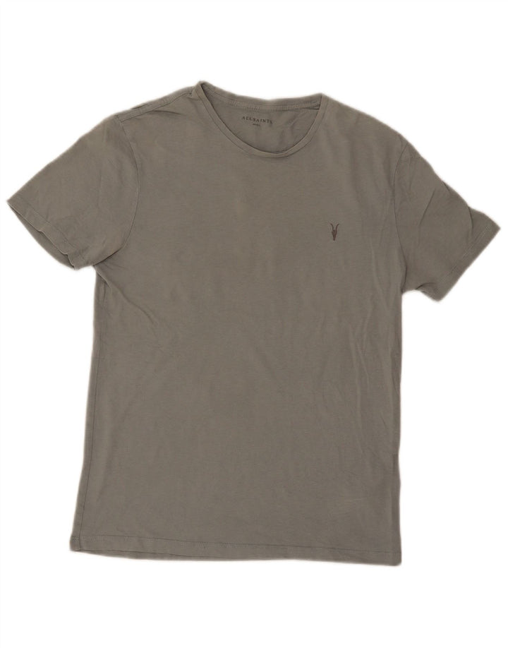 Tricou pentru bărbați All Saints Top mic, gri, bumbac