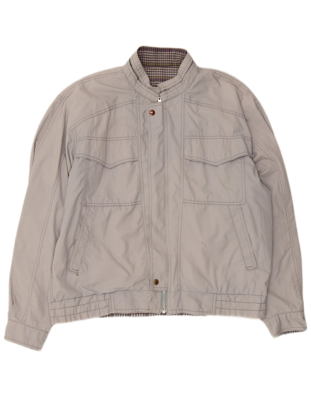 Bomber Vintage pentru bărbați UK 40 Large Gri