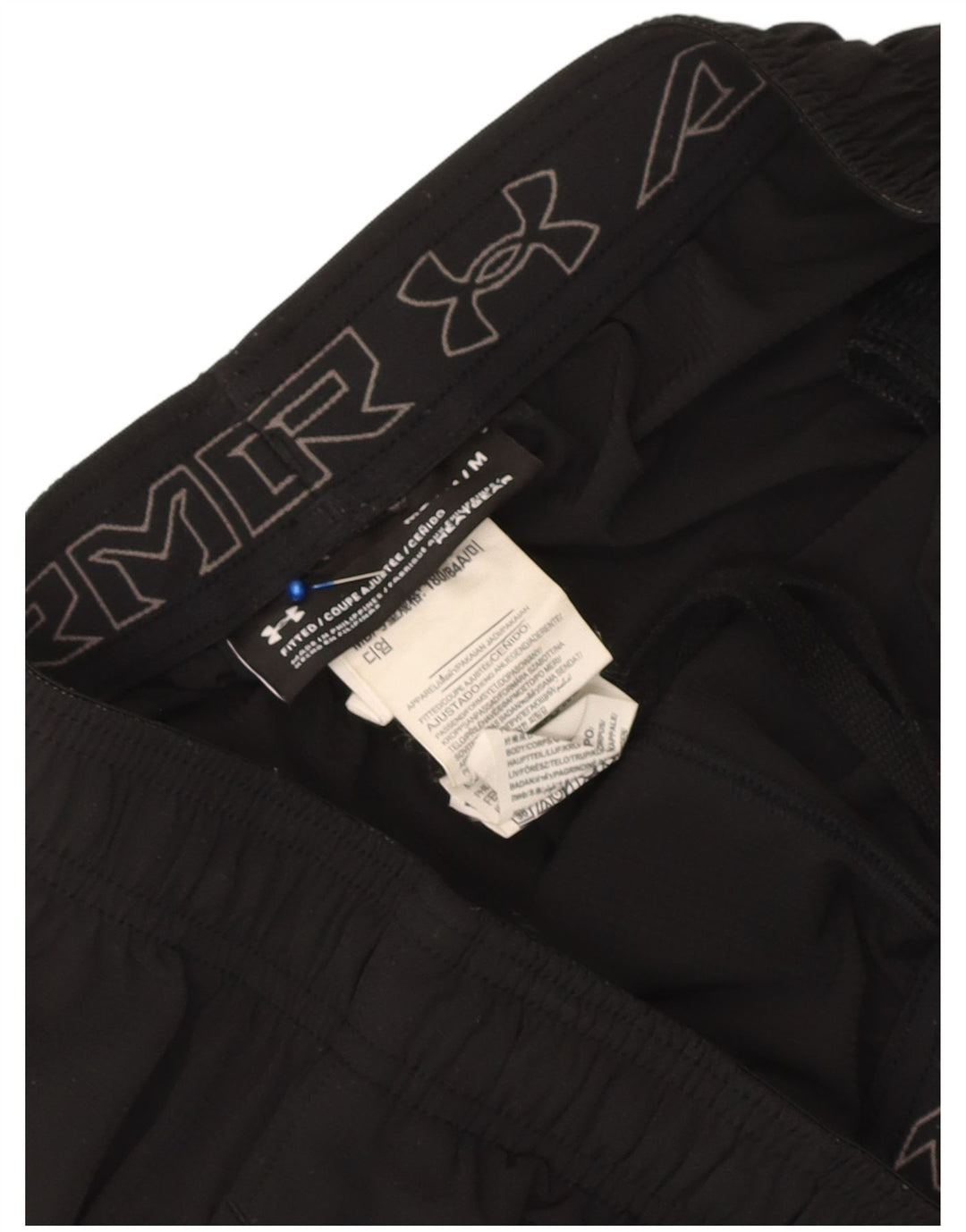 Pantaloni scurți sport Under Armour Heat Gear pentru bărbați, poliester mediu negru