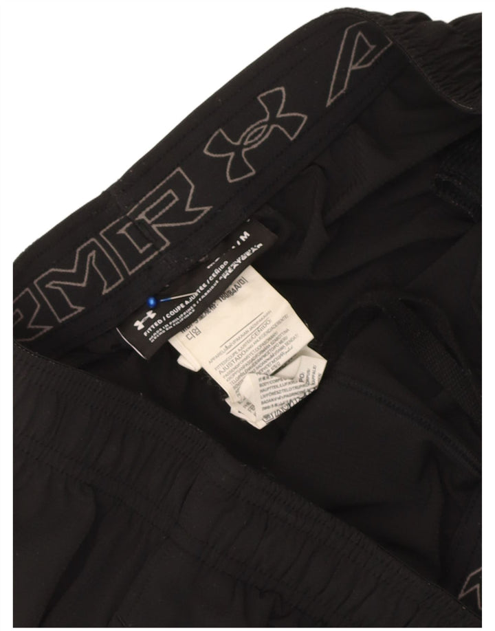 Pantaloni scurți sport Under Armour Heat Gear pentru bărbați, poliester mediu negru