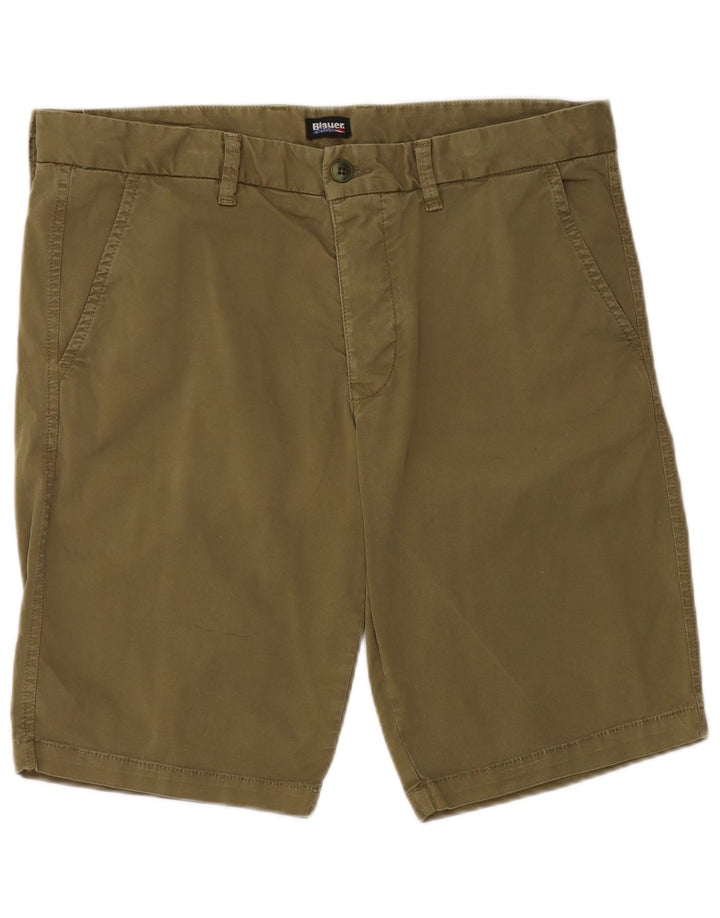 Pantaloni scurți chino Blauer pentru bărbați W33 bumbac kaki mediu