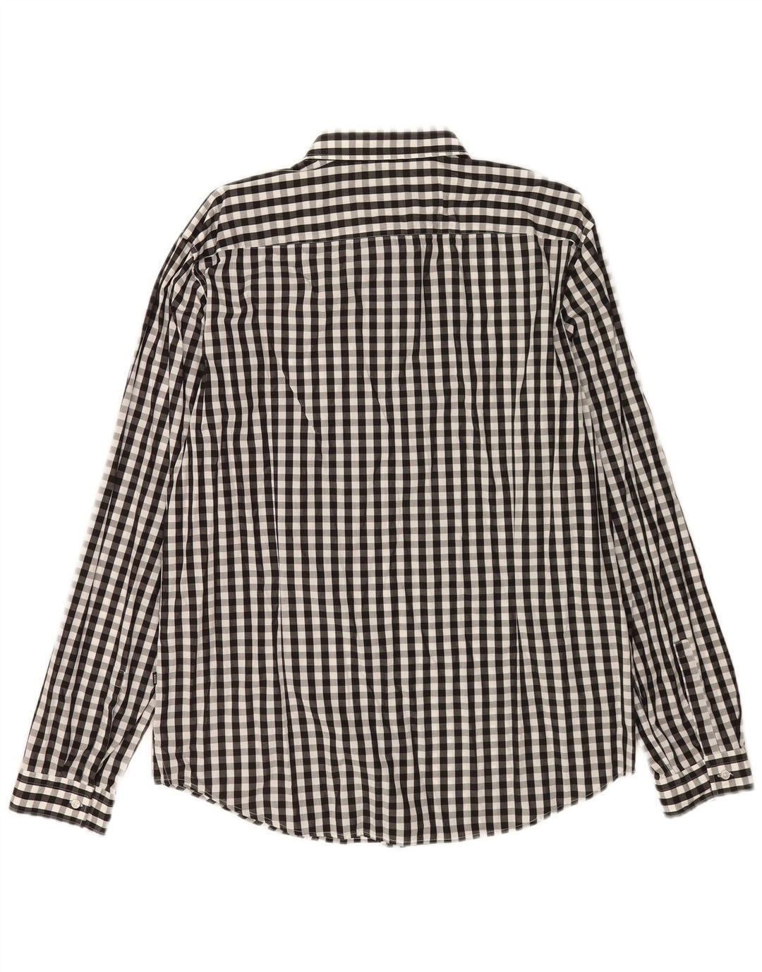 Cămașă pentru bărbați Hugo Boss Slim Fit XL, bumbac vichy negru
