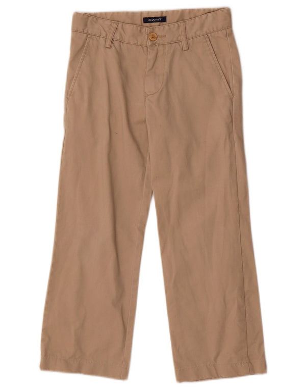 Gant Boys Pantaloni chino loose fit 7-8 ani Mediu W24 L20 Bej Bumbac