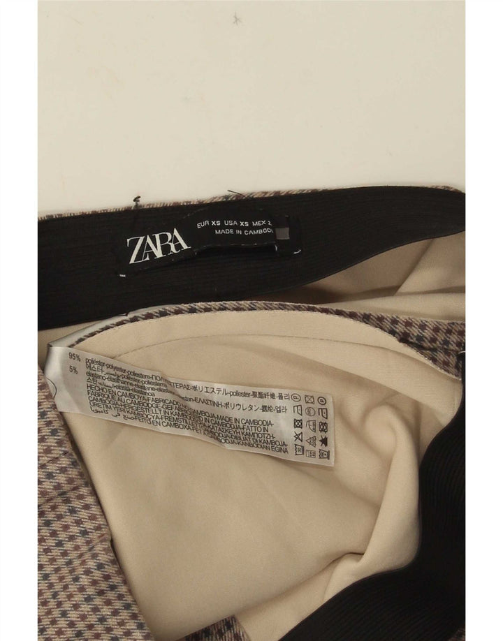 Leggings pentru femei Zara UK 4 XS poliester cu picior de gală gri