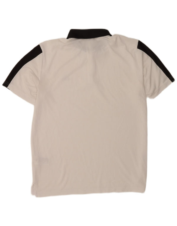 Tricou polo Adidas pentru bărbați, mare, alb, din poliester