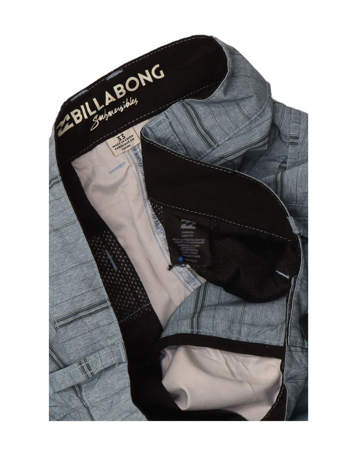 Pantaloni scurți chino pentru bărbați Billabong W33 poliester cu dungi albastre medii