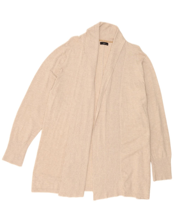 Pulover cardigan deschis M&Co pentru femei, UK 20 2XL, bej, viscoză