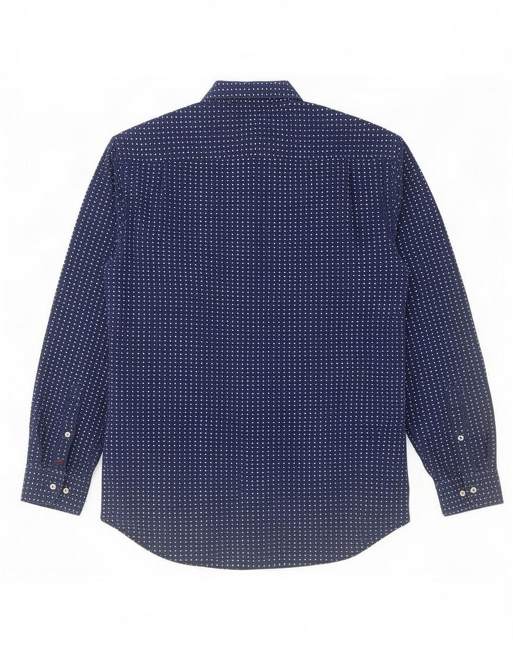 Cămașă Tommy Hilfiger pentru bărbați, bumbac geometric, albastru, mediu