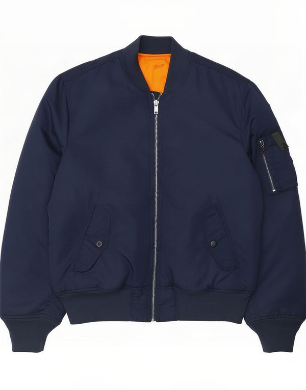 Bomber pentru bărbați Pull & Bear UK 38 Medium Bleumarin Colorblock