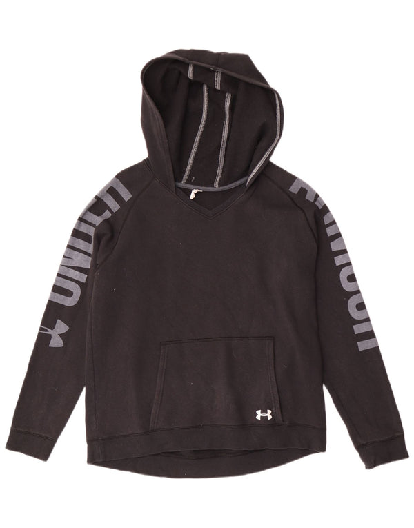 Under Armour Boys Cold Gear Graphic Hoodie Jumper 13-14 Years XL Black