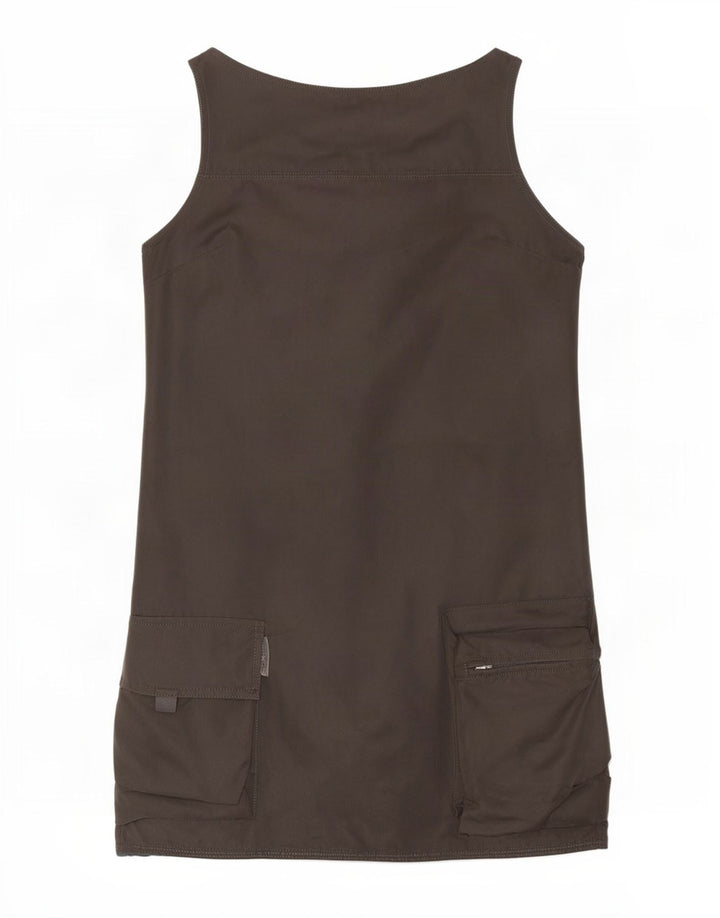 Rochie fără mâneci pentru femei Krizia Jeans UK 12 Bumbac gri mediu