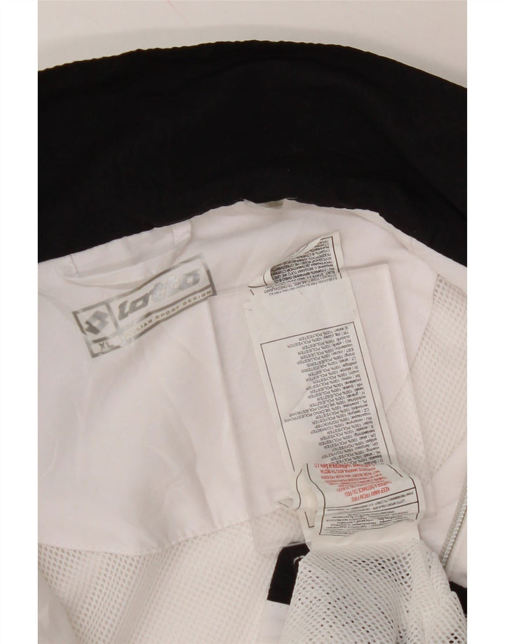 LOTTO Mens Tracksuit Top Jacket XL White Colourblock Polyester
