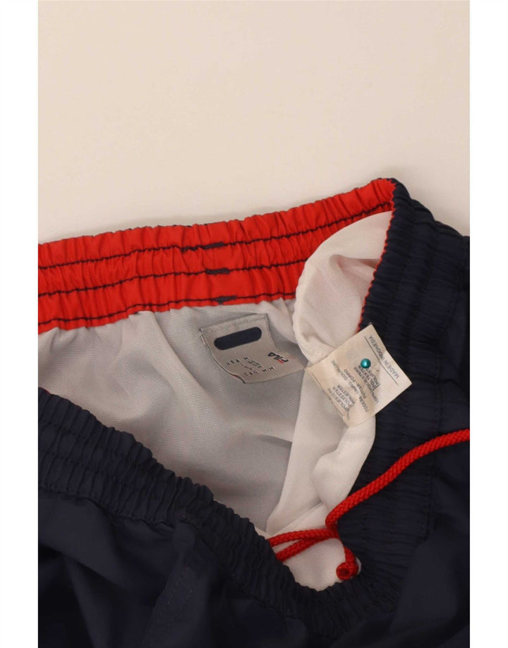 Pantaloni scurți sport cu grafică Fila pentru bărbați, poliester mediu bleumarin